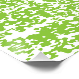 Grunge Lime Green Pattern - Zomer Abstract Decor Perfect Poster