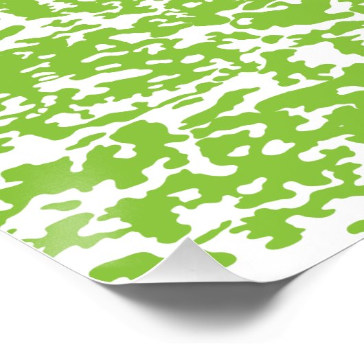 Grunge Lime Green Pattern - Zomer Abstract Decor Perfect Poster (Hoek)