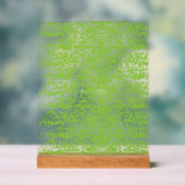 Grunge Lime Green Texture Acryl Bord (Neutraal)