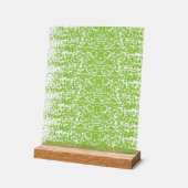 Grunge Lime Green Texture Acryl Bord (Hoek)