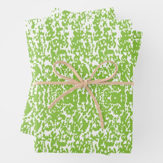 Grunge Lime Green Texture Inpakpapier Vel (In situ)