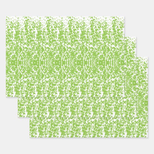 Grunge Lime Green Texture Inpakpapier Vel (Set)