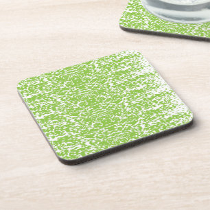 Grunge Limegroene Patroon - Zomer Abstracte Decora Bier Onderzetter
