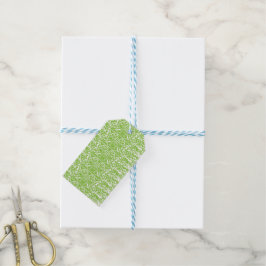 Grunge Limegroene Patroon - Zomer Abstracte Decora Cadeaulabel