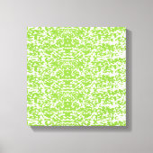 Grunge Limegroene Patroon - Zomer Abstracte Decora Canvas Afdruk (Voorkant)