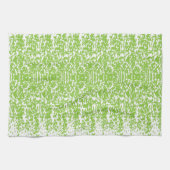 Grunge Limegroene Patroon - Zomer Abstracte Decora Theedoek (Horizontaal)