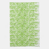Grunge Limegroene Patroon - Zomer Abstracte Decora Theedoek (Verticaal)