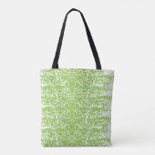 Grunge Limegroene Patroon - Zomer Abstracte Decora Tote Bag (Achterkant)