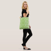 Grunge Limegroene Patroon - Zomer Abstracte Decora Tote Bag (Op model)