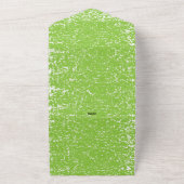 Grunge Limegroene Textuur All In One Uitnodiging (Buitenkant)