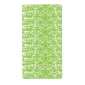Grunge Limegroene Textuur Etiket (Voorkant)