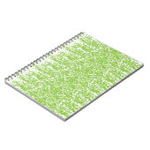 Grunge Limegroene Textuur Notitieboek (Linkerzijde)