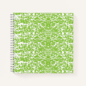Grunge Limegroene Textuur Notitieboek (Voorkant)