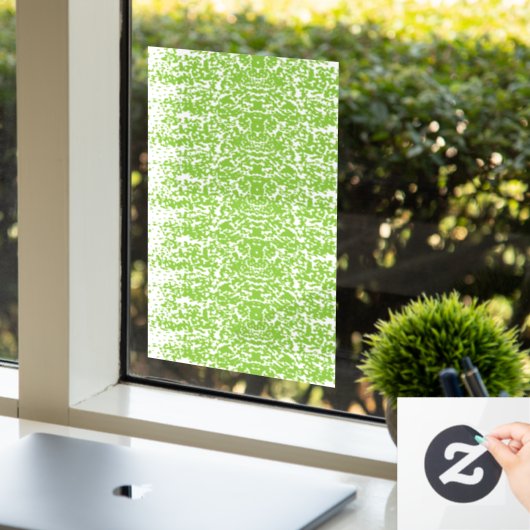 Grunge Limegroene Textuur Raamsticker (Kantoor)