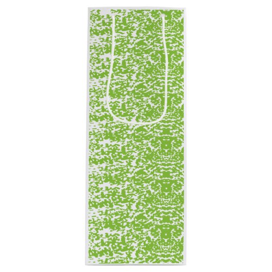 Grunge Limegroene Textuur Wijn Cadeautas (Voorkant)