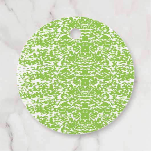 Grunge limoen groene textuur bedankjes labels (Achterkant)