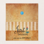 Grunge Linde Stripes | Alleen omdat Kaart (Buitenkant ongevouwen)
