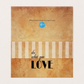 Grunge  Linde Stripes | Doe wat je liefhebt Kaart (Buitenkant ongevouwen)