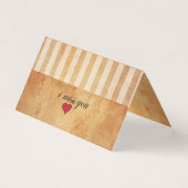 Grunge  Linde Stripes | Ik Miss U Kaart (Voorkant)