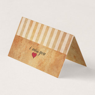 Grunge  Linde Stripes   Ik Miss U Kaart