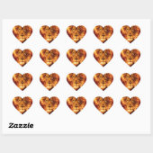 Grunge Lion Flames Hart Sticker (Vel)