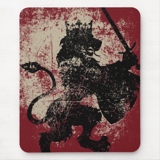 Grunge Lion King Mousepad Muismat (Voorkant)