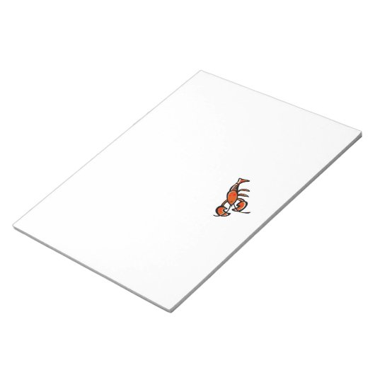 Grunge Lobster Notitieblok (Schuin)