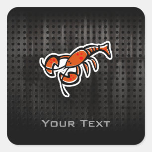 Grunge Lobster Vierkante Sticker