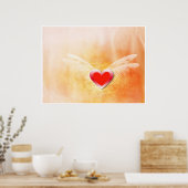 Grunge love poster (Keuken)