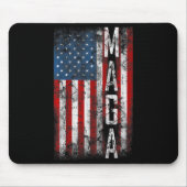  Grunge MAGA American Flag Lover Fun Gift Muismat (Voorkant)