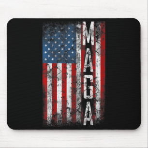 Grunge MAGA American Flag Lover Fun Gift Muismat