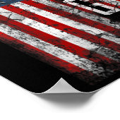  Grunge MAGA American Flag Lover Fun Gift Poster (Hoek)