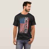 Grunge Maga Amerikaanse Vlag Liefhebber Grappig C T-shirt (Voorkant volledig)