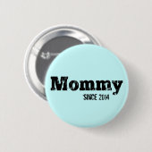 Grunge Mama Sinds 2014, Lichtblauw Ronde Button 5,7 Cm (Voorkant /achterkant)