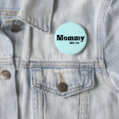 Grunge Mama Sinds 2014, Lichtblauw Ronde Button 5,7 Cm (In situ)