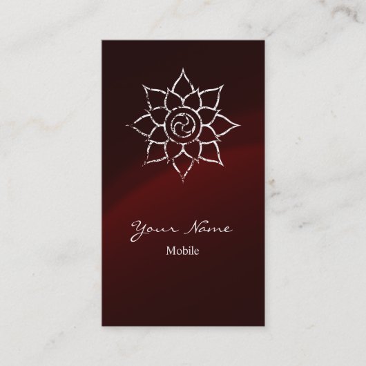 Grunge Mandala Visitekaartje (Voorkant)