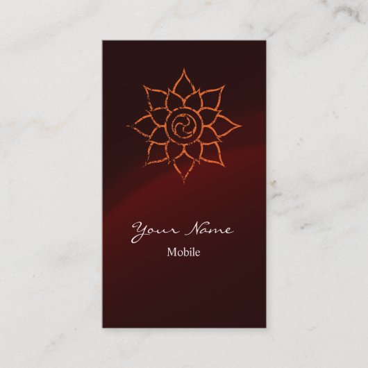 Grunge Mandala Visitekaartje (Voorkant)