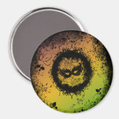 Grunge Mardi Gras Magneet (Voorkant / Achterkant)