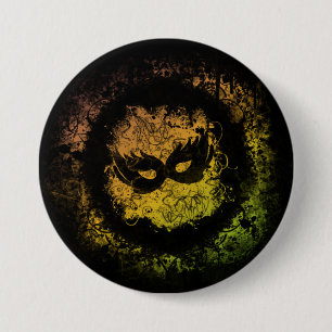 Grunge Mardi Gras Ronde Button 7,6 Cm