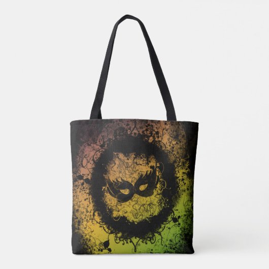 Grunge Mardi Gras Tote Bag (Achterkant)