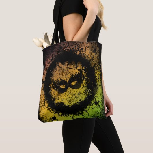 Grunge Mardi Gras Tote Bag (Dichtbij)