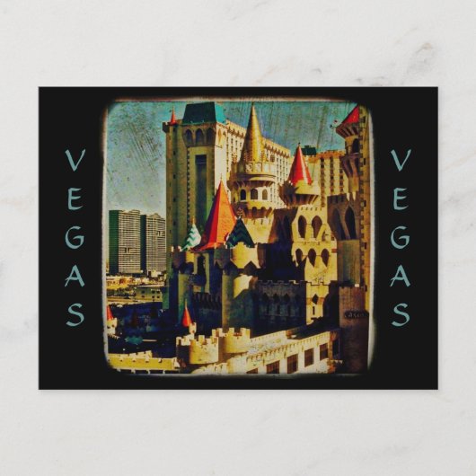 Grunge Medieval Castle Briefkaart (Voorkant)