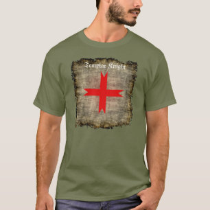 Grunge Medieval Kruis van de Knachten Templar T-shirt