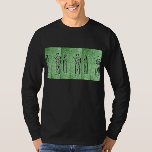 Grunge Medieval Statues T-shirt (Voorkant)