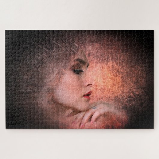 Grunge Meisje Legpuzzel (Horizontaal)