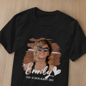 Grunge Memorial in Loving Memory Aangepaste foto T-shirt