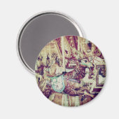 Grunge Merry-Go-Round Goat Magneet (Voorkant / Achterkant)