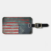 Grunge Metal American Flag 1 Bagagelabel (Voorkant horizontaal)