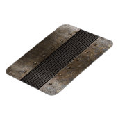 Grunge metal background magneet (Linkerzijde)