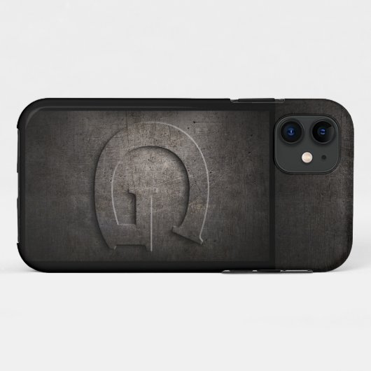 Grunge Metal G Monogram Iphone Case (Achterkant (horizontaal))